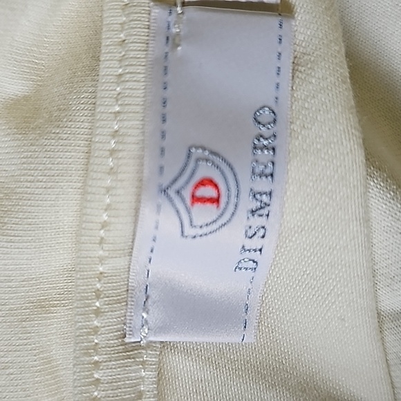 Dismero women's top, cream with gray design. Size large. 3/4 sleeves. Italy - Picture 7 of 12